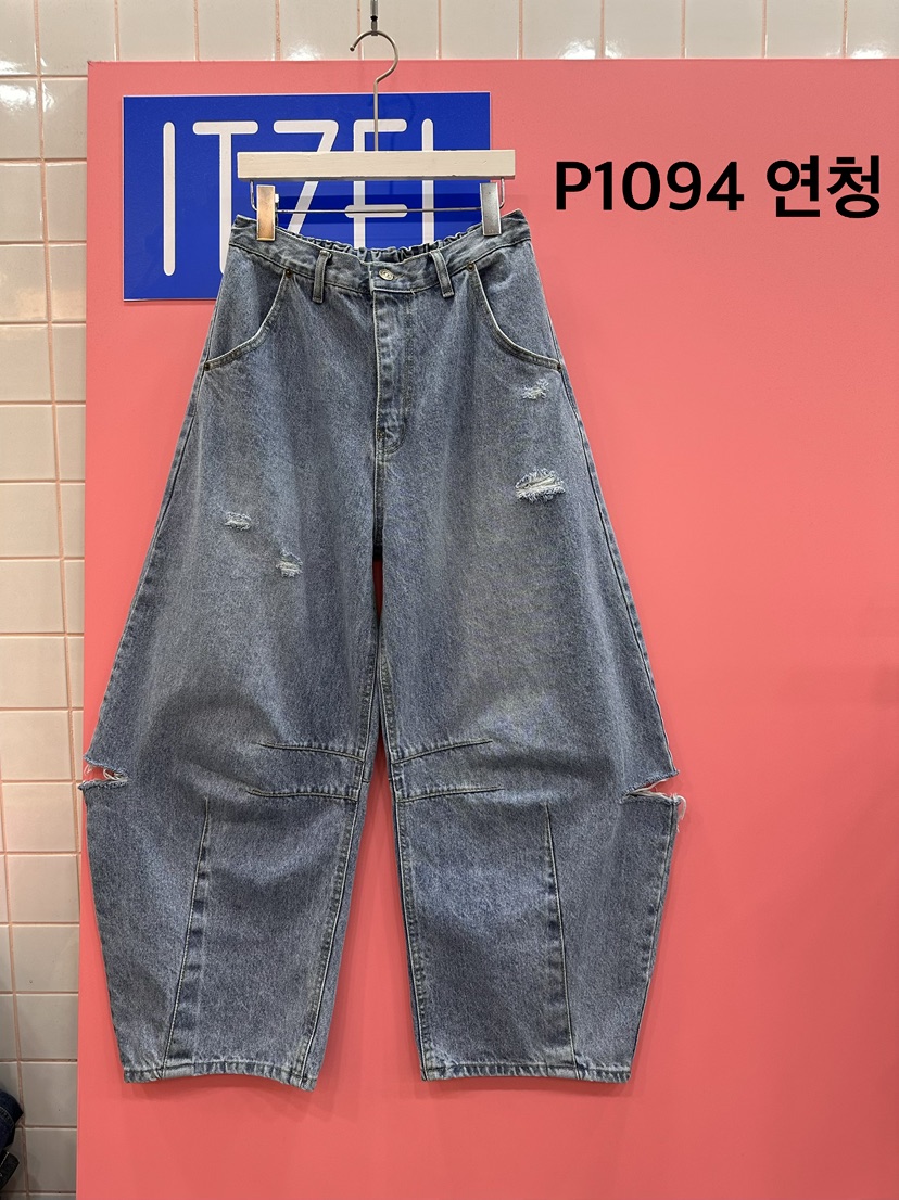 ITZEL韓國直郵女士新品熱賣人氣26春夏休閑推薦時尚牛仔褲ITZEL牛仔褲圖色1