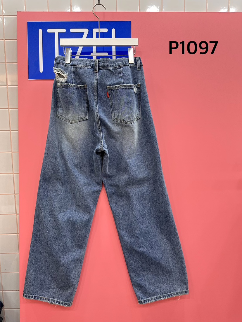 ITZEL韓國東大門代購女士新款休閑熱賣26春夏職業時尚牛仔褲ITZEL牛仔褲