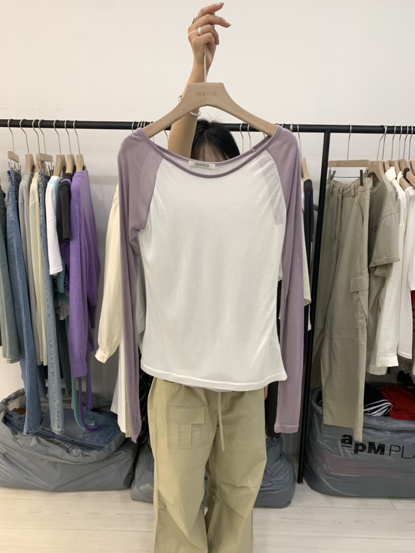 CEDARWOOD韓國東大門代購女士新品時尚人氣職業推薦長袖T恤CEDAR WOOD長袖T恤圖色1