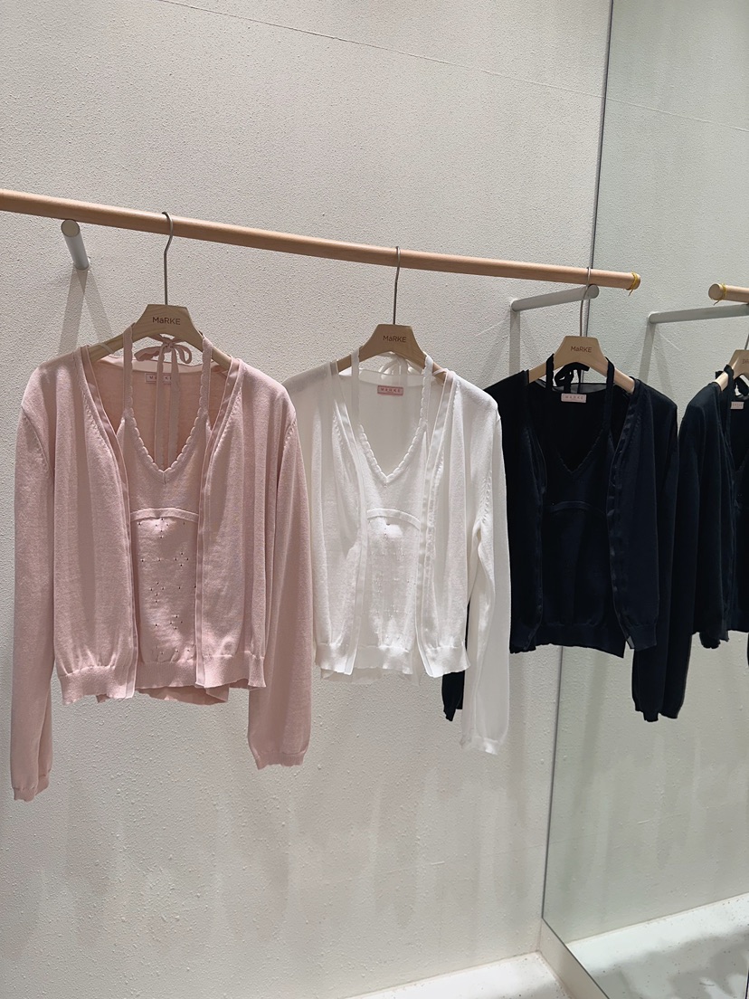 MARKE-P韓國直郵實拍女士新款推薦針織衫不含內搭透視開衫MARKE-P針織衫