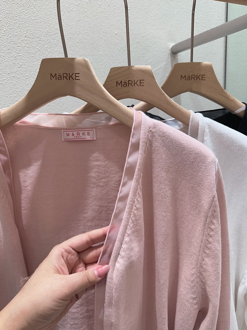 MARKE-P韓國直郵實拍女士新款推薦針織衫不含內搭透視開衫MARKE-P針織衫