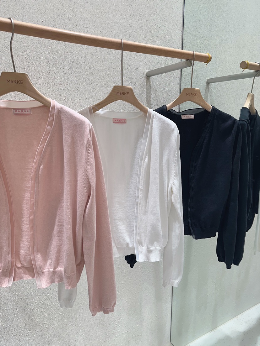 MARKE-P韓國直郵實拍女士新款推薦針織衫不含內搭透視開衫MARKE-P針織衫