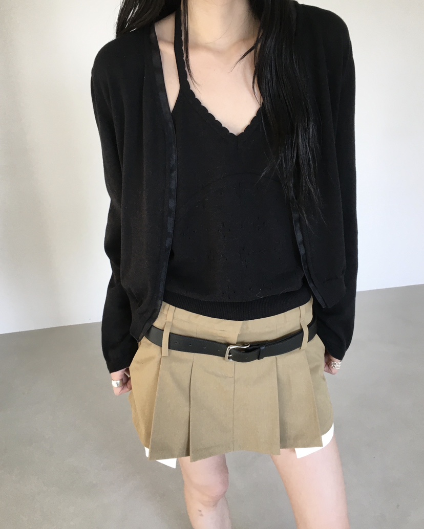 MARKE-P韓國直郵實拍女士新款推薦針織衫不含內搭透視開衫MARKE-P針織衫