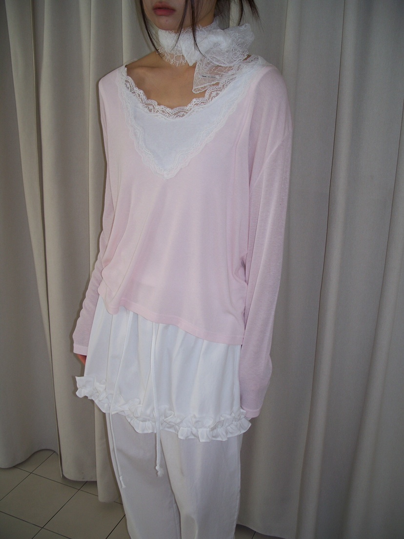 FLASH/I LOVE ME韓國東大門代購女士新款時尚長袖T恤不含內搭圍巾FLASH/I LOVE ME長袖T恤