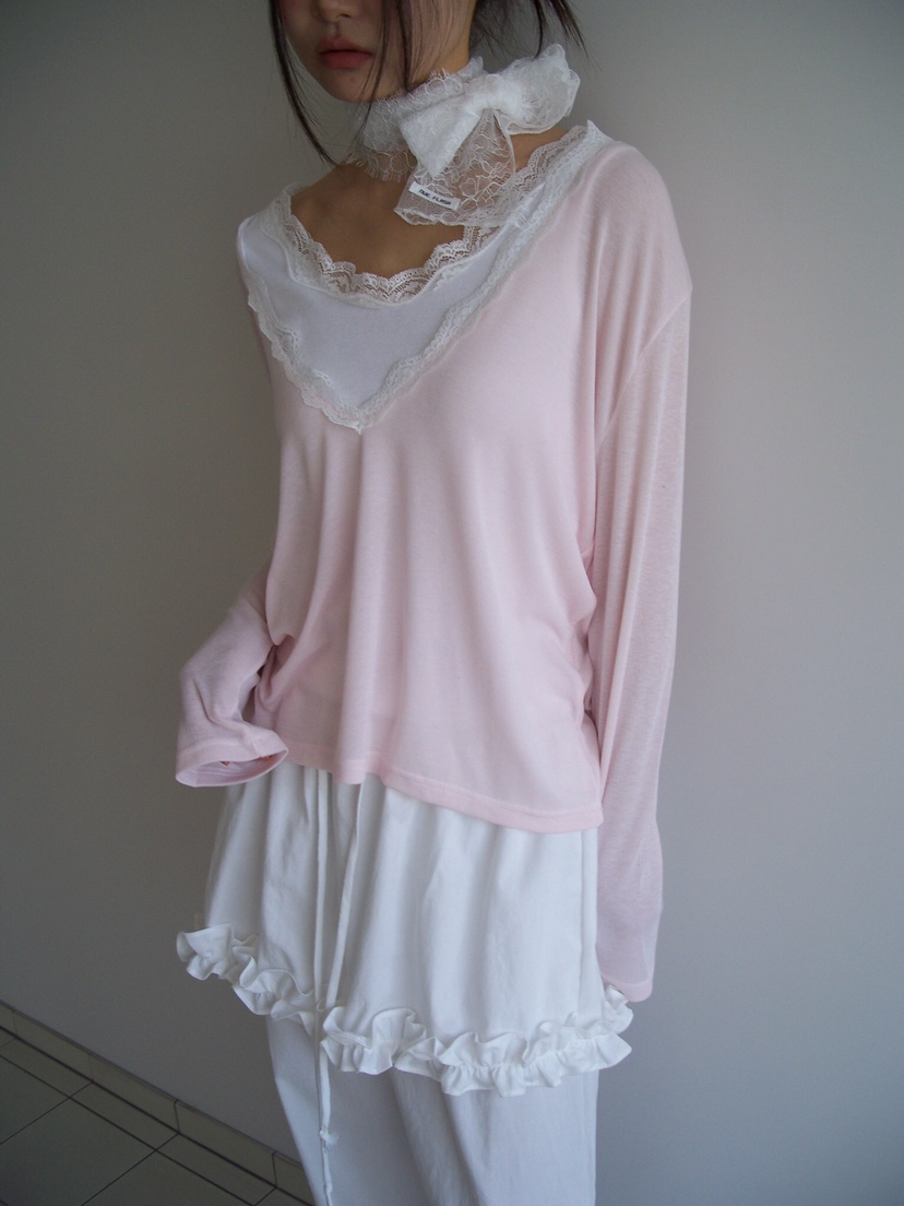 FLASH/I LOVE ME韓國東大門代購女士新款時尚長袖T恤不含內搭圍巾FLASH/I LOVE ME長袖T恤