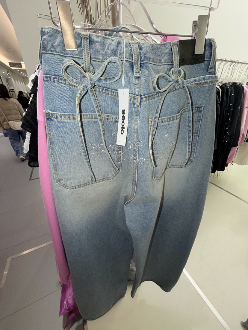SEOLO韓國東大門代購女裝新款職業時尚人氣推薦26春夏牛仔褲Seolo seoul牛仔褲