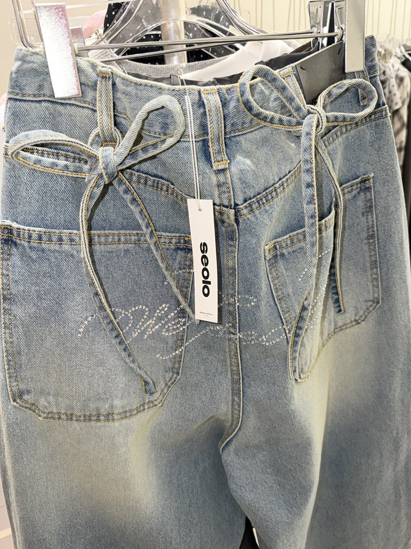SEOLO韓國東大門代購女裝新款職業時尚人氣推薦26春夏牛仔褲Seolo seoul牛仔褲
