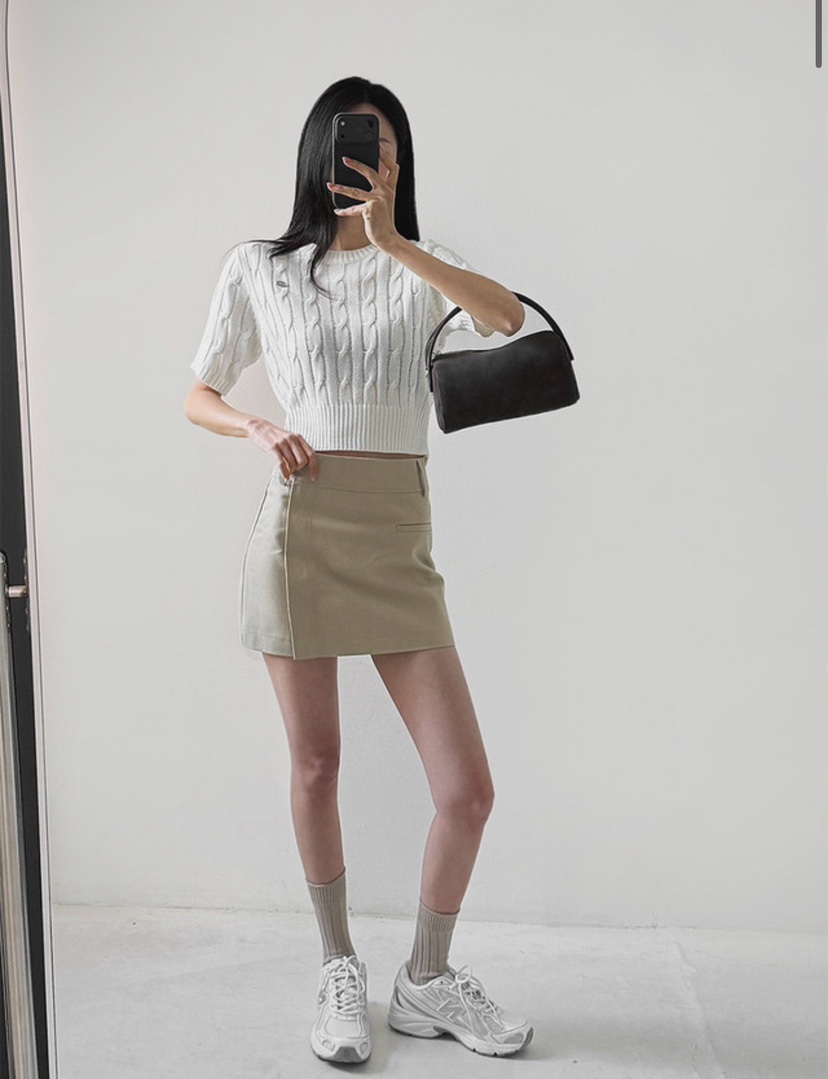 EOMPIT韓國代購女士新款人氣職業休閑熱賣26春夏時尚短裙EOMPIT短裙