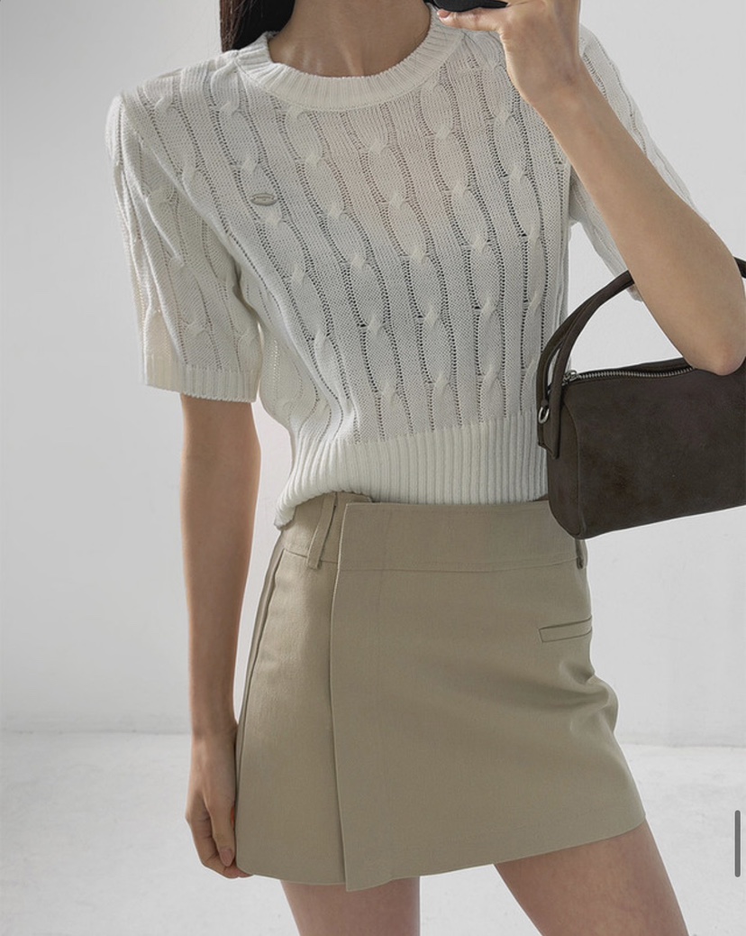 EOMPIT韓國代購女士新款人氣職業休閑熱賣26春夏時尚短裙EOMPIT短裙