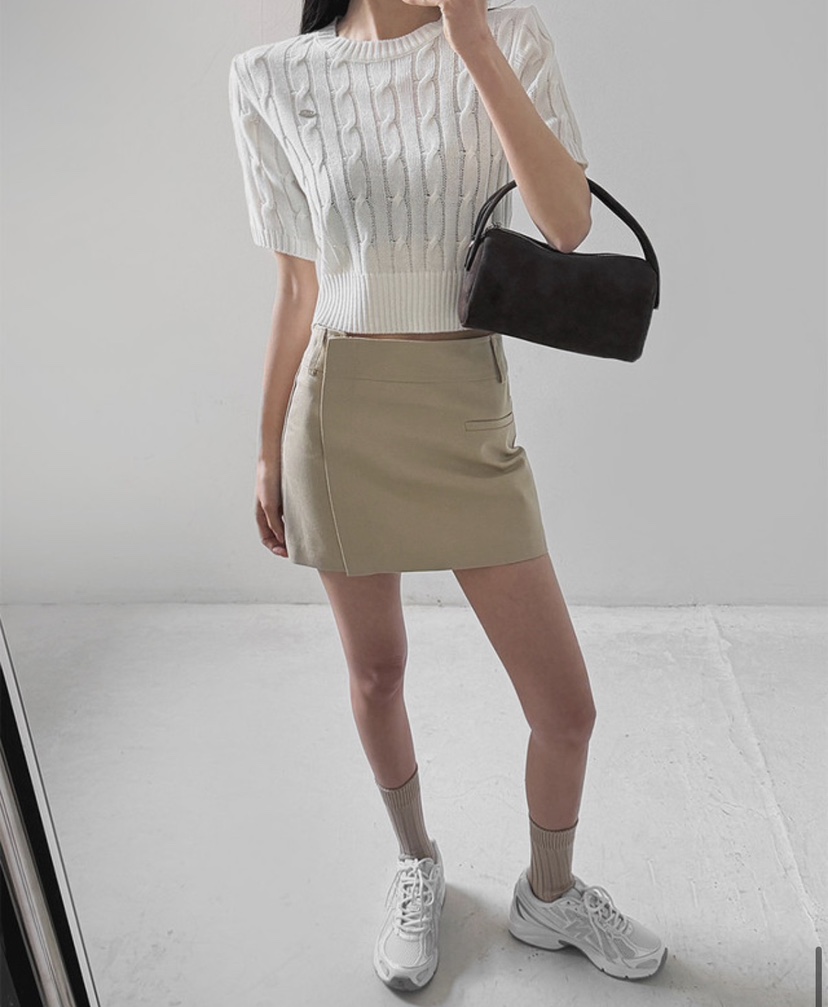 EOMPIT韓國代購女士新款人氣職業休閑熱賣26春夏時尚短裙EOMPIT短裙