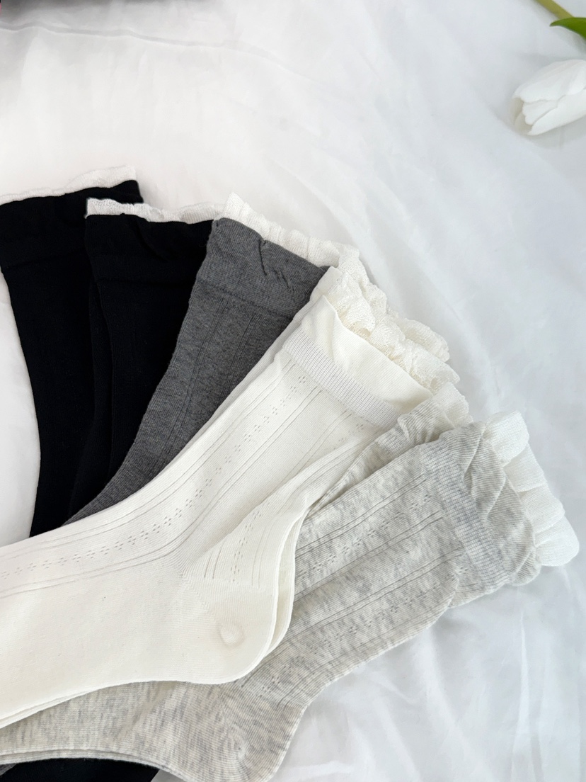 NICEALICE韓國代購女裝新款熱賣職業休閑推薦時尚襪子荷葉邊NICEALICE襪子