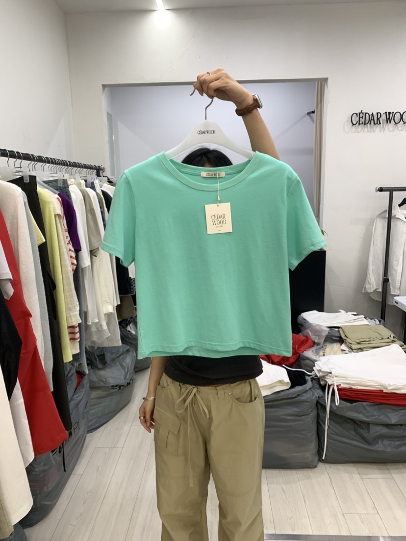 CEDARWOOD韓國東大門直郵女裝新款推薦26春夏職業人氣T恤CEDAR WOODT恤圖色1