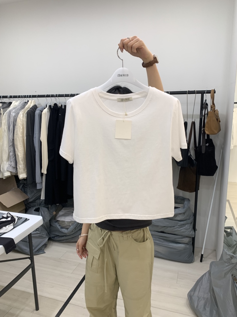 CEDARWOOD韓國東大門直郵女裝新款推薦26春夏職業人氣T恤CEDAR WOODT恤圖色3
