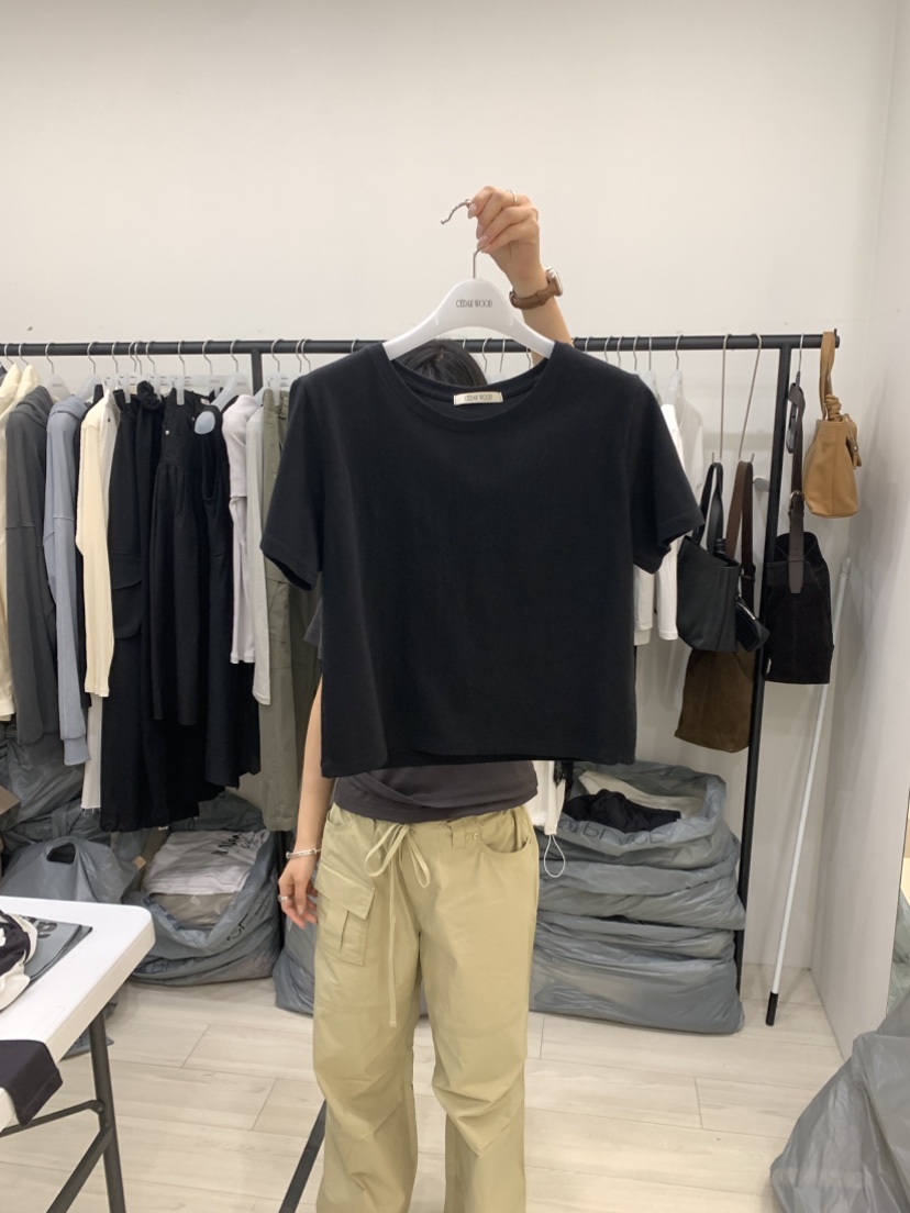 CEDARWOOD韓國東大門直郵女裝新款推薦26春夏職業人氣T恤CEDAR WOODT恤圖色4