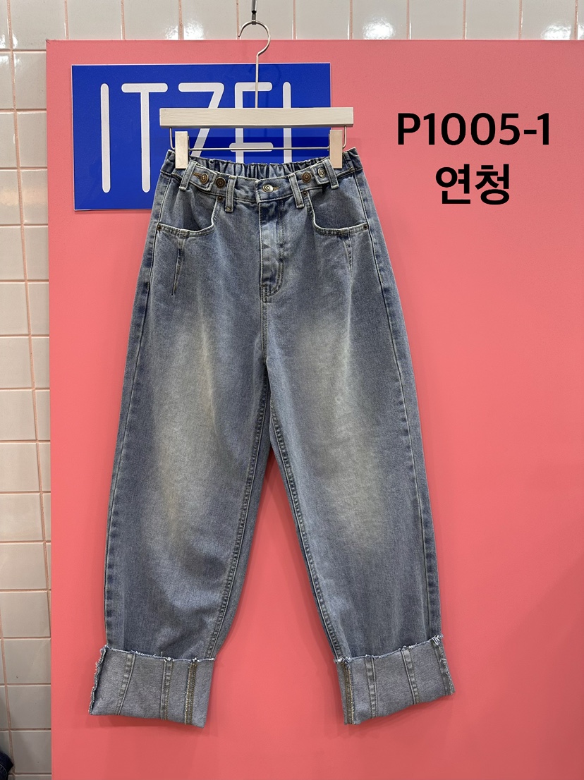 ITZEL韓國代購女士新品休閑26春夏時尚推薦熱賣人氣牛仔褲ITZEL牛仔褲圖色1