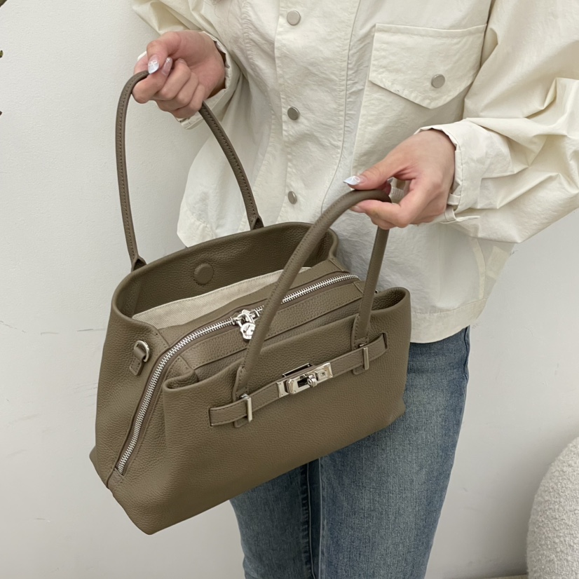 J PLACE韓國直郵女士新品26春夏熱賣休閑單肩斜跨包拉鏈J PLACE單肩/斜跨包