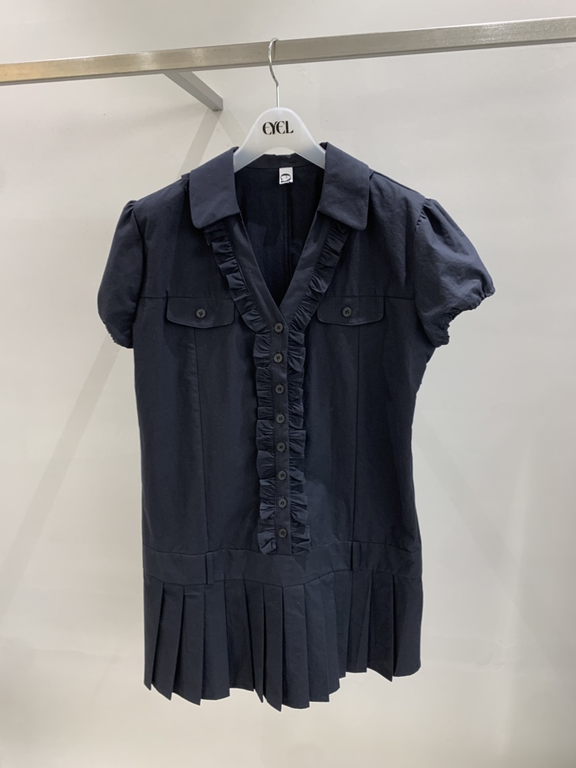 EYEL韓國代購女士新款時尚推薦人氣熱賣職業休閑連衣裙褶裥EYEL連衣裙圖色2