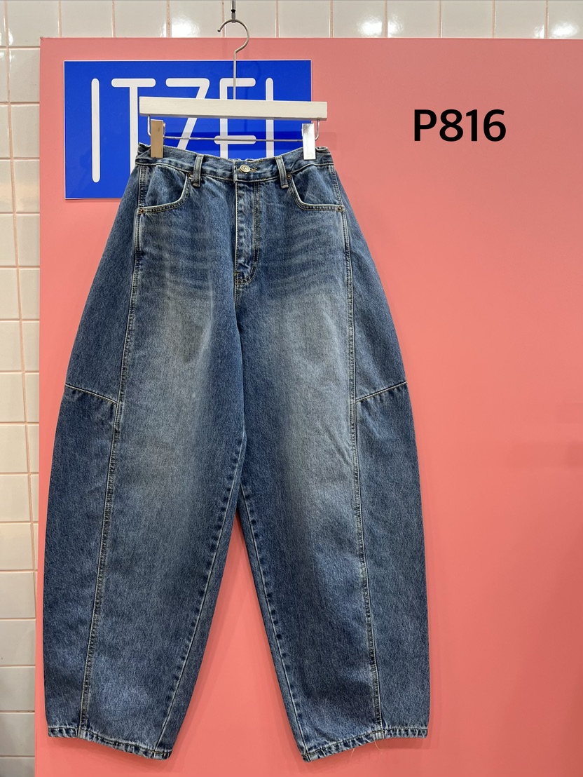 ITZEL韓國直郵實拍女裝新款推薦熱賣職業26春夏休閑牛仔褲ITZEL牛仔褲圖色1