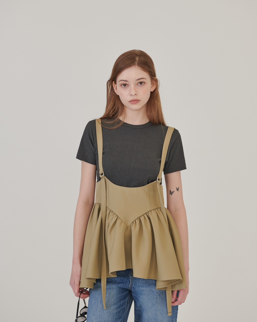 STAGE韓國東大門直郵女裝新款熱賣時尚26春夏人氣吊帶背心STAGE吊帶/背心