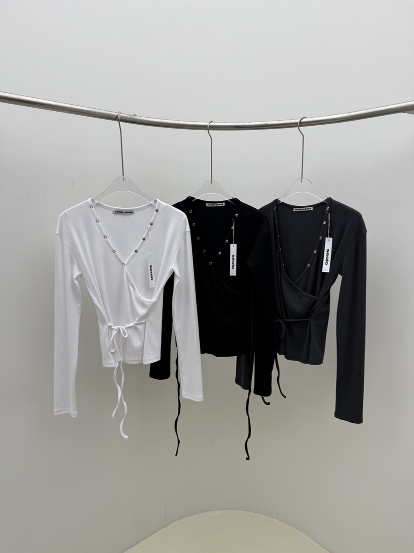 SEOLO韓國代購女士新品26春夏推薦休閑職業熱賣時尚長袖T恤Seolo seoul長袖T恤