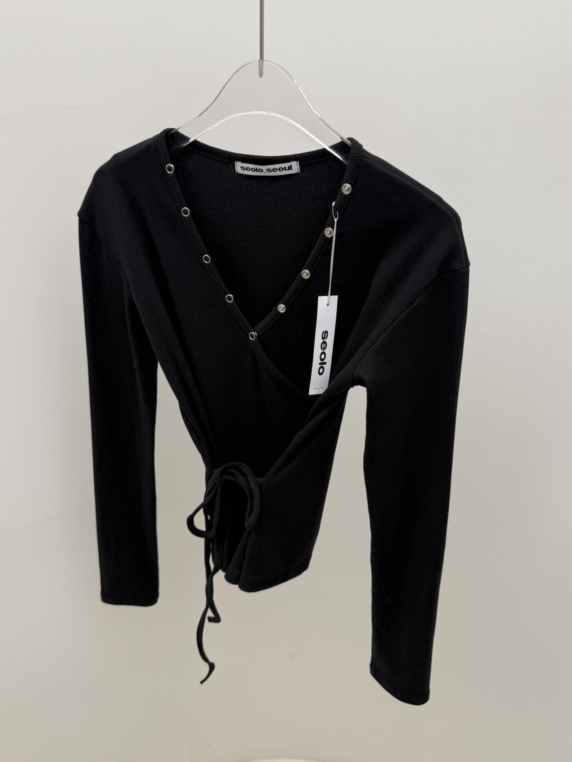 SEOLO韓國代購女士新品26春夏推薦休閑職業熱賣時尚長袖T恤Seolo seoul長袖T恤