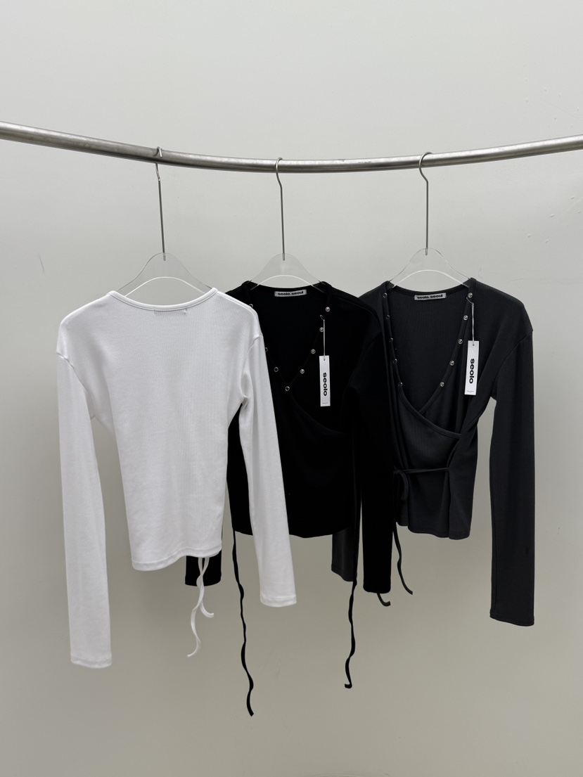 SEOLO韓國代購女士新品26春夏推薦休閑職業熱賣時尚長袖T恤Seolo seoul長袖T恤