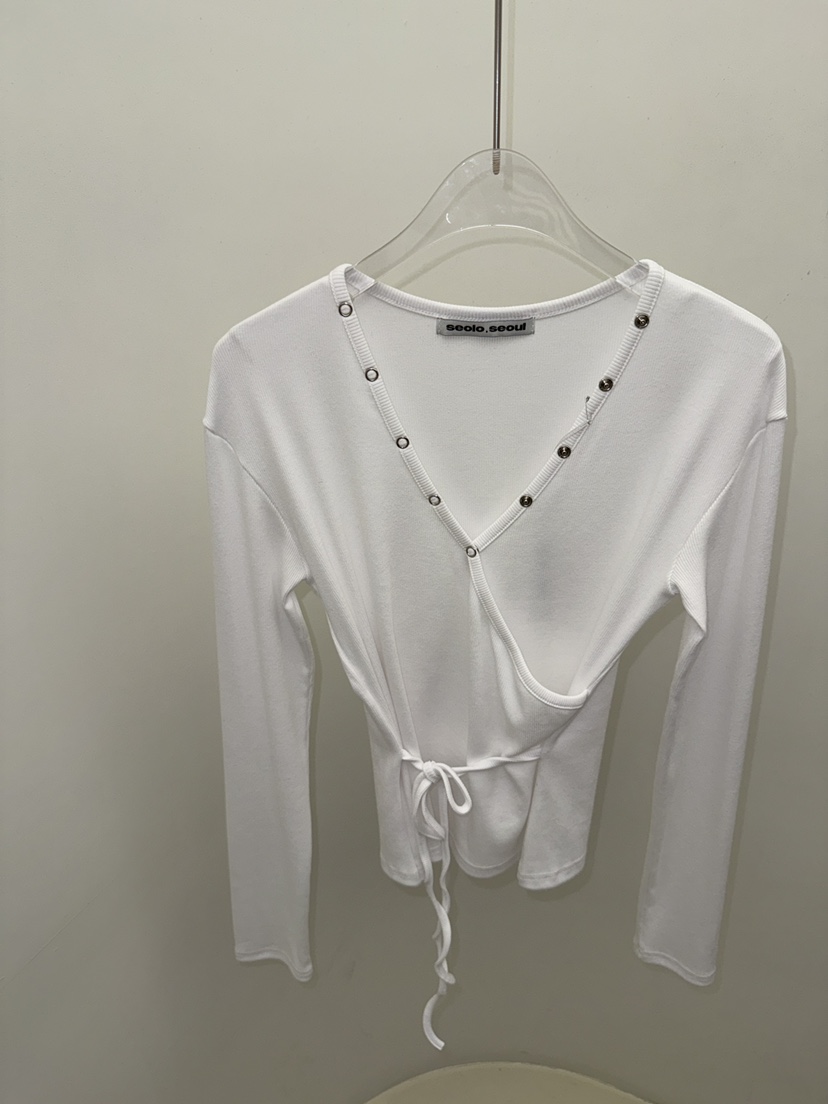 SEOLO韓國代購女士新品26春夏推薦休閑職業熱賣時尚長袖T恤Seolo seoul長袖T恤