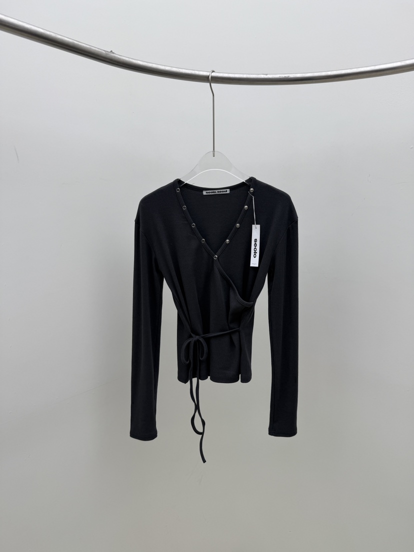 SEOLO韓國代購女士新品26春夏推薦休閑職業熱賣時尚長袖T恤Seolo seoul長袖T恤圖色3