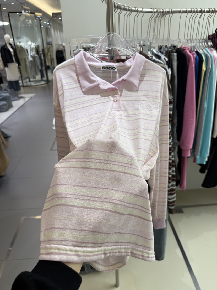 SEOLO韓國直郵女裝新款休閑推薦職業時尚熱賣人氣長袖T恤Seolo seoul長袖T恤