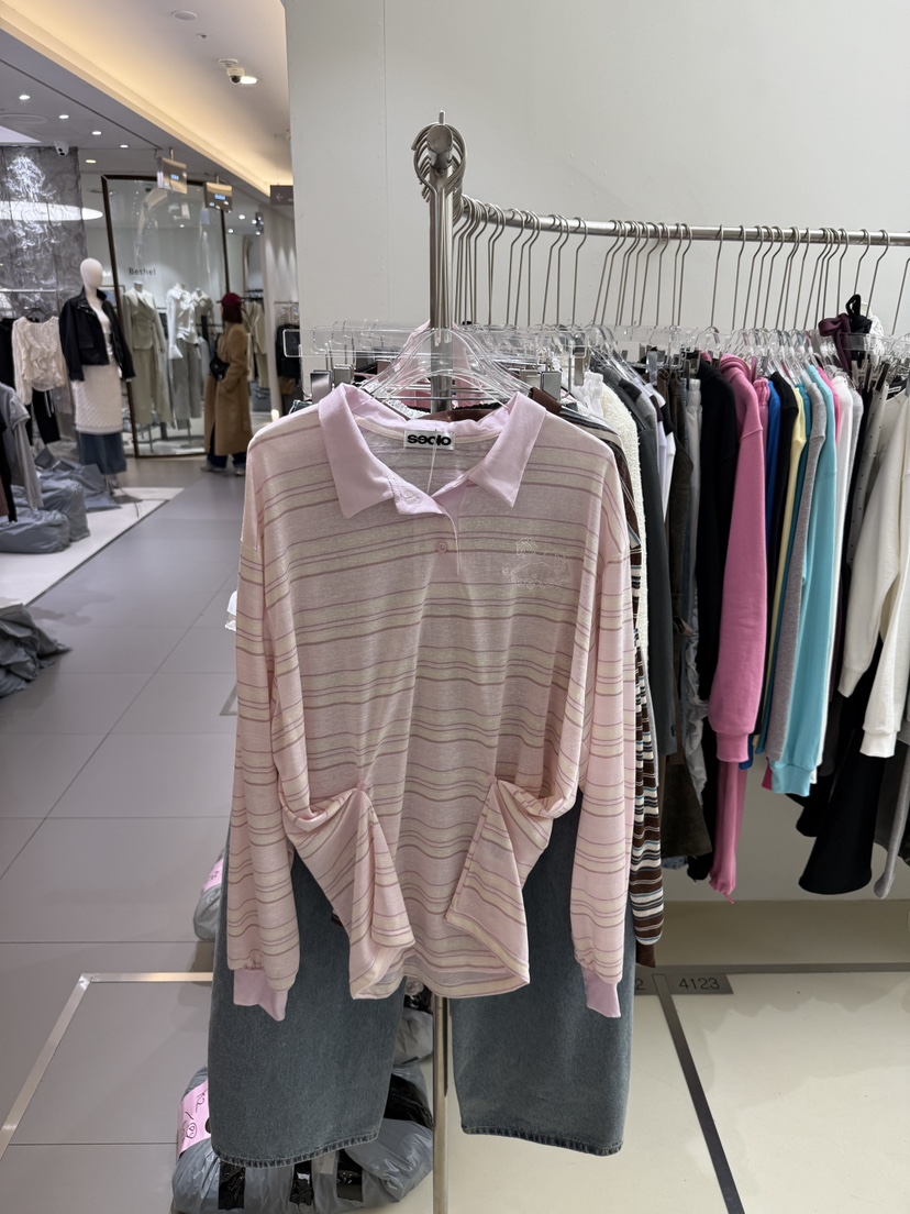 SEOLO韓國直郵女裝新款休閑推薦職業時尚熱賣人氣長袖T恤Seolo seoul長袖T恤圖色1