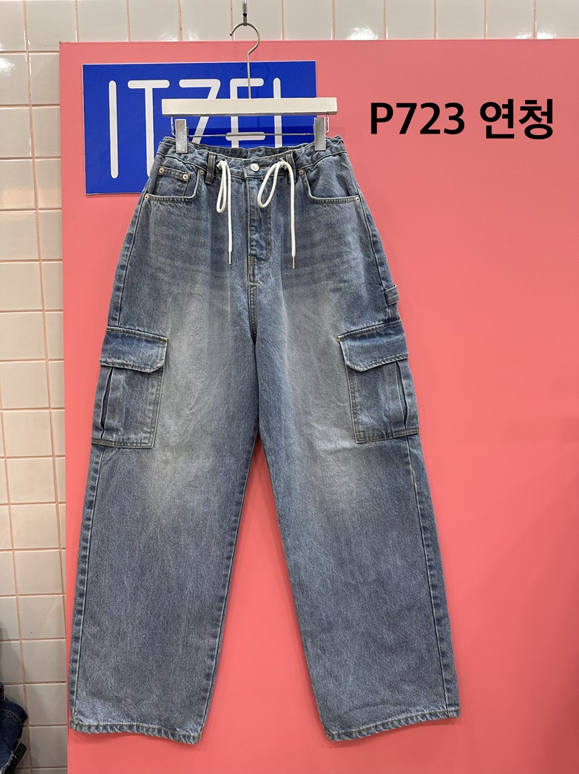 ITZEL韓國直郵實拍女裝新款推薦熱賣人氣26春夏職業牛仔褲ITZEL牛仔褲圖色1