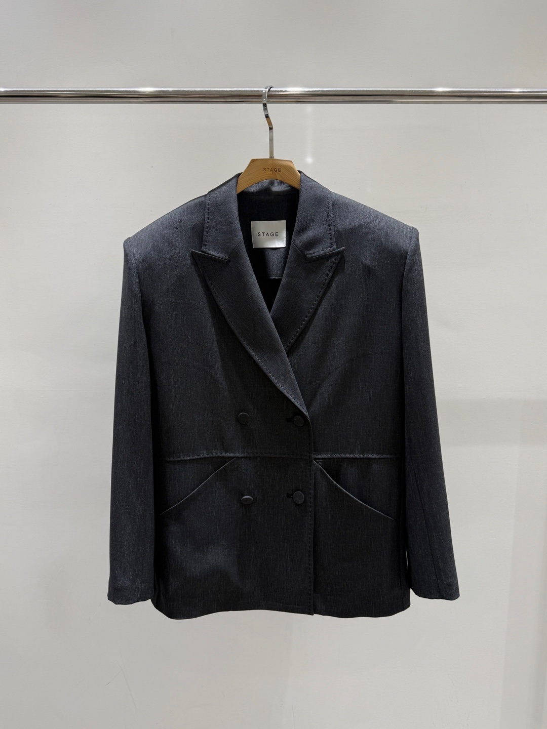 STAGE韓國東大門直郵女裝新品休閑職業推薦人氣時尚熱賣夾克STAGE夾克圖色2