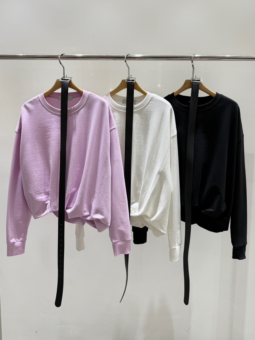 STAGE韓國東大門代購女裝新品人氣26春夏職業休閑衛衣腰帶STAGE衛衣