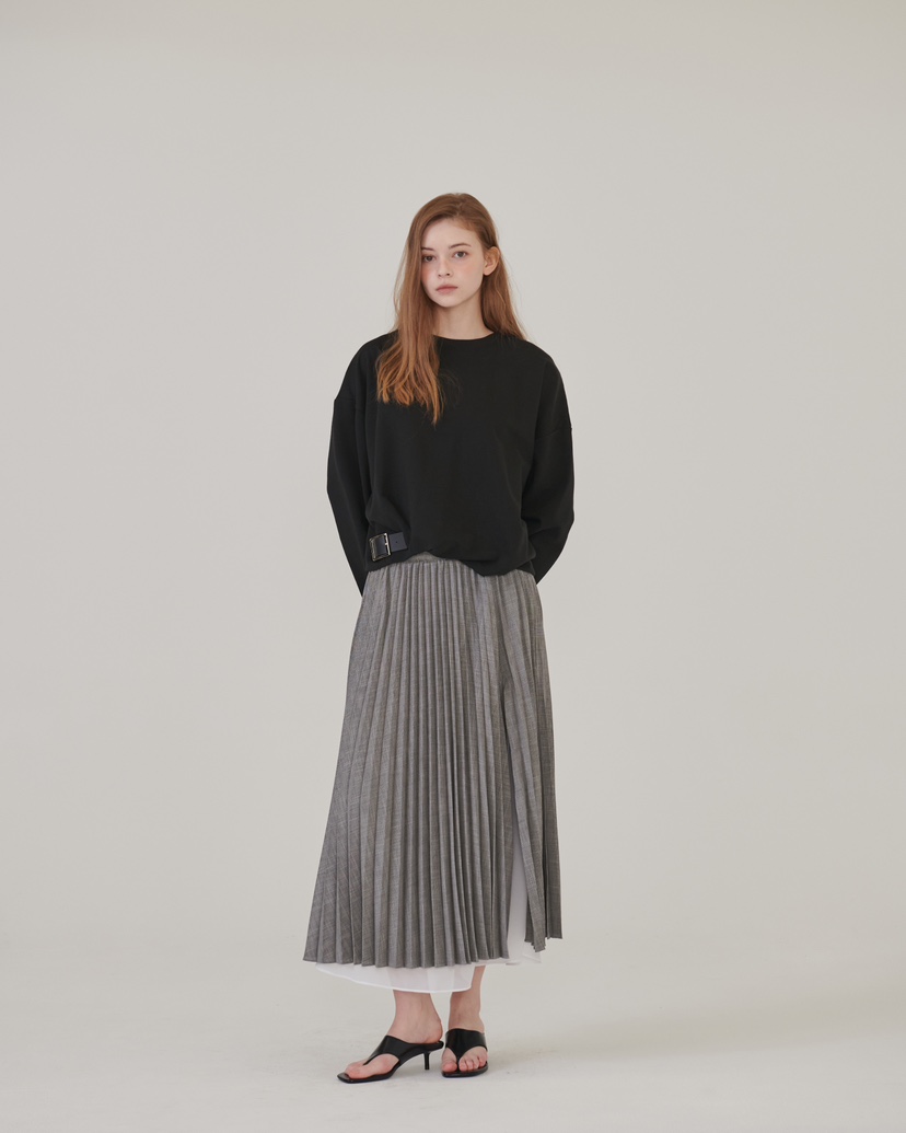 STAGE韓國東大門代購女裝新品人氣26春夏職業休閑衛衣腰帶STAGE衛衣