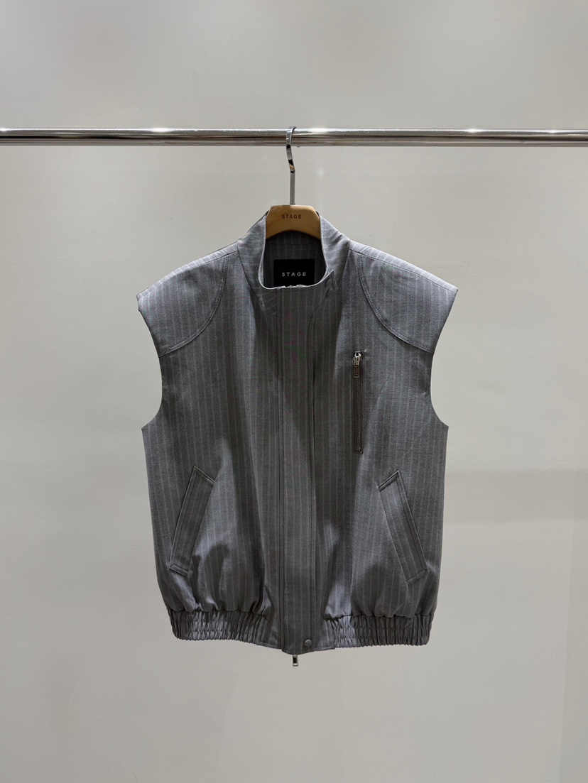 STAGE韓國東大門直郵女士新品時尚熱賣職業26春夏休閑馬甲STAGE馬甲圖色1