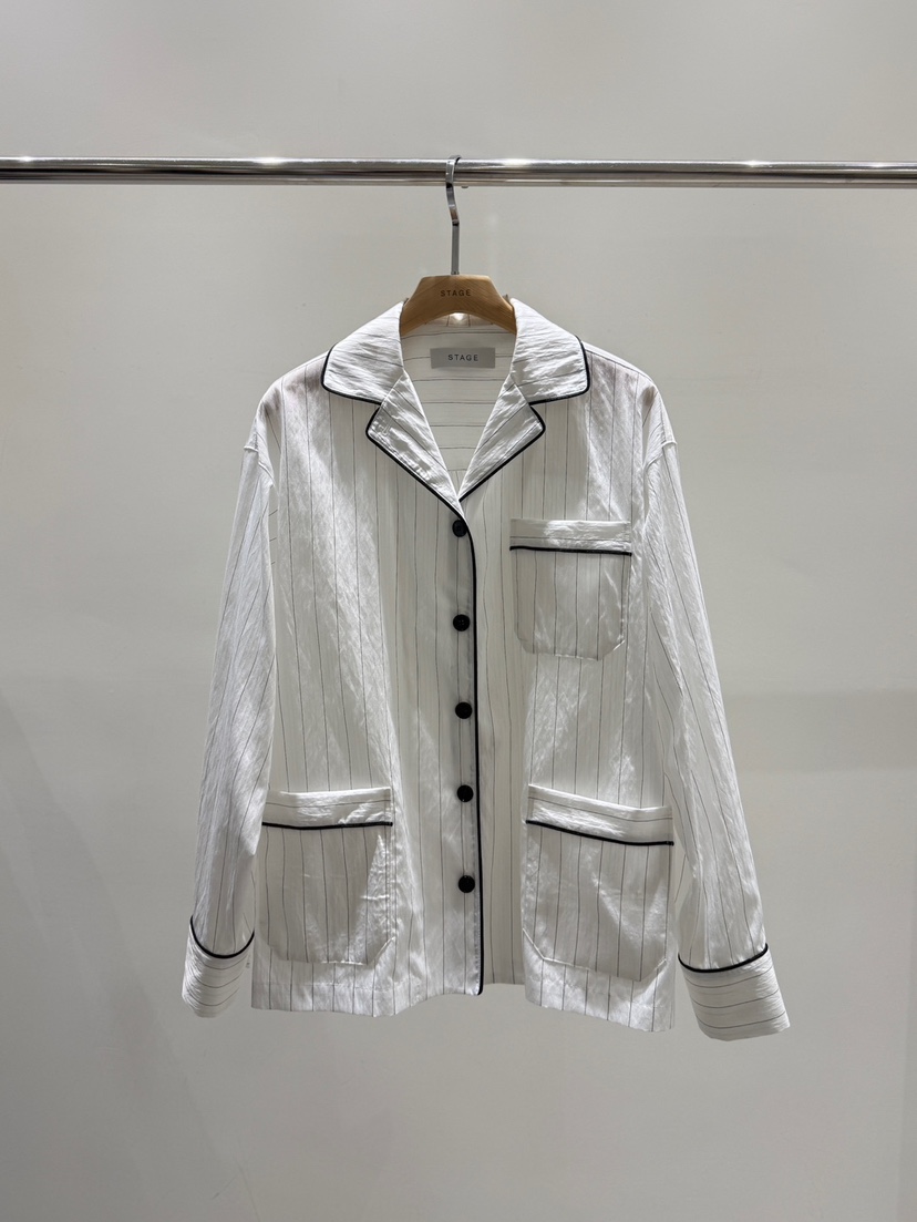 STAGE韓國東大門代購女裝新品休閑熱賣時尚人氣襯衫蕾絲衫STAGE襯衫/蕾絲衫圖色1