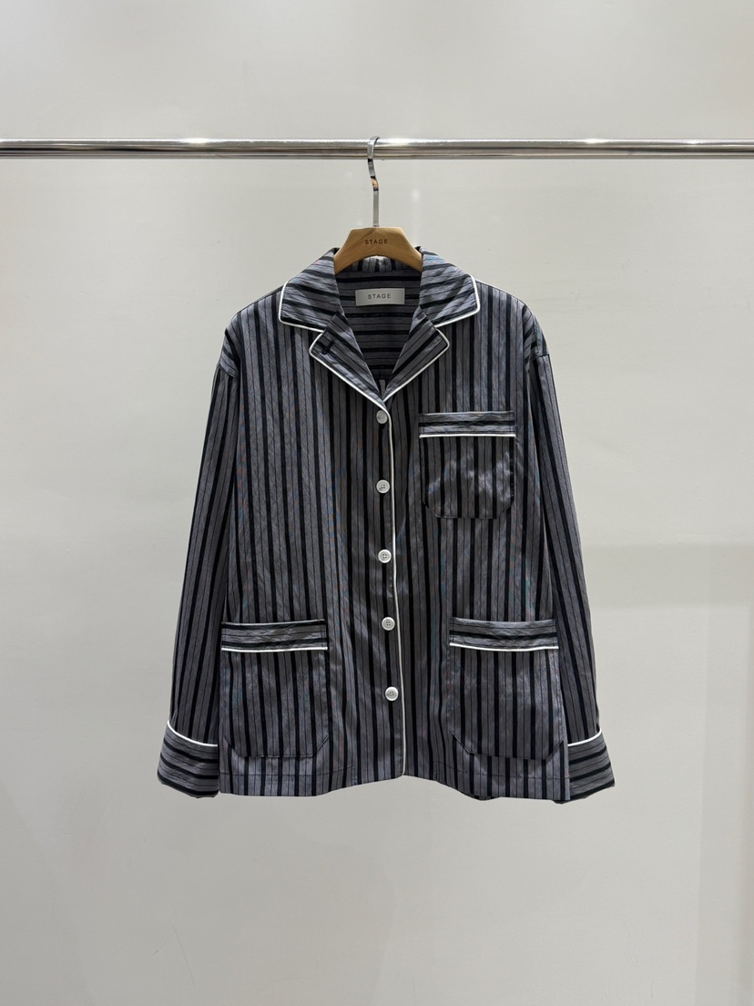 STAGE韓國東大門代購女裝新品休閑熱賣時尚人氣襯衫蕾絲衫STAGE襯衫/蕾絲衫圖色2