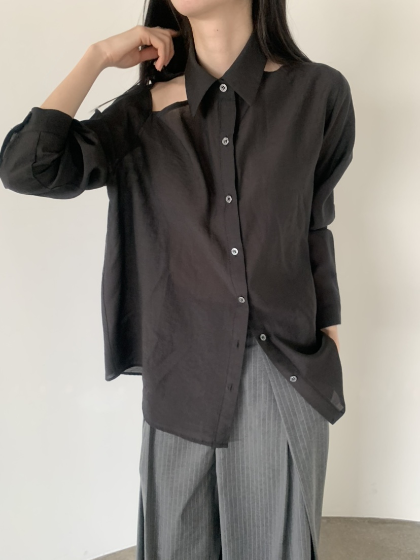 LE AVE東大門代購女裝新品時尚休閑人氣真品熱賣襯衫蕾絲衫LE AVE襯衫/蕾絲衫