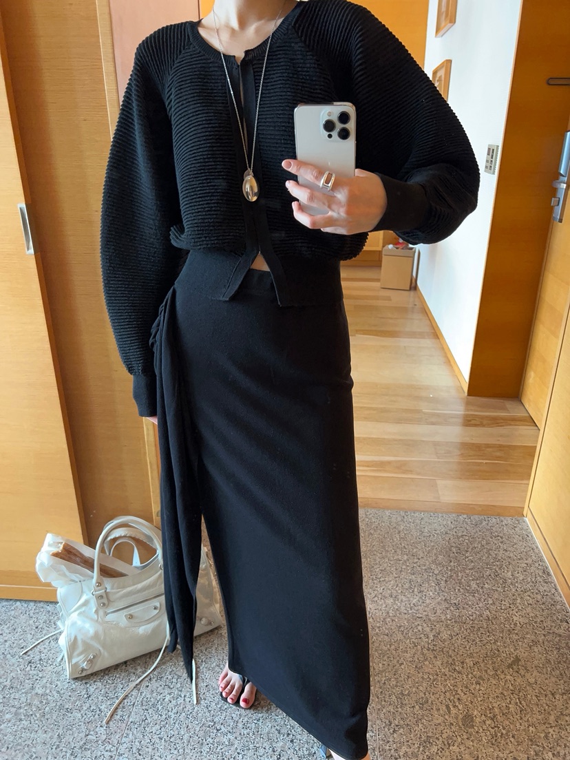 MOMENT東大門實拍女士新品人氣熱賣推薦休閑26春夏職業長裙MOMENT/RECOVER長裙