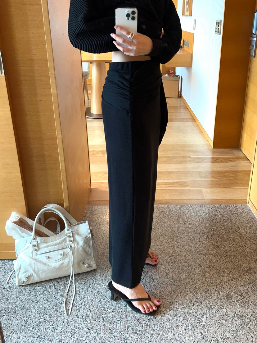 MOMENT東大門實拍女士新品人氣熱賣推薦休閑26春夏職業長裙MOMENT/RECOVER長裙