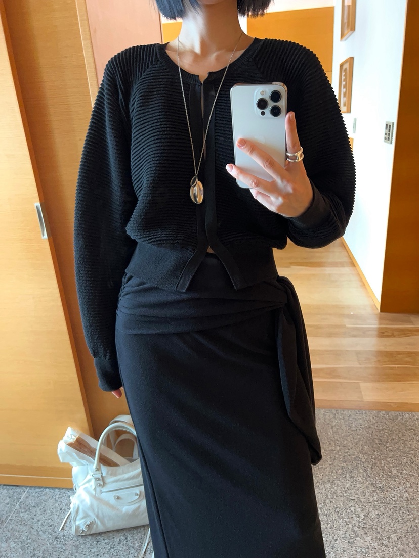 MOMENT東大門實拍女士新品人氣熱賣推薦休閑26春夏職業長裙MOMENT/RECOVER長裙