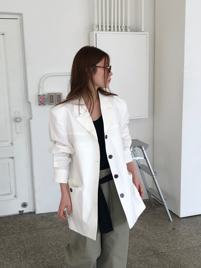 UNBOUND東大門代購女裝新款人氣熱賣休閑推薦夾克亞麻布口袋UNBOUND夾克