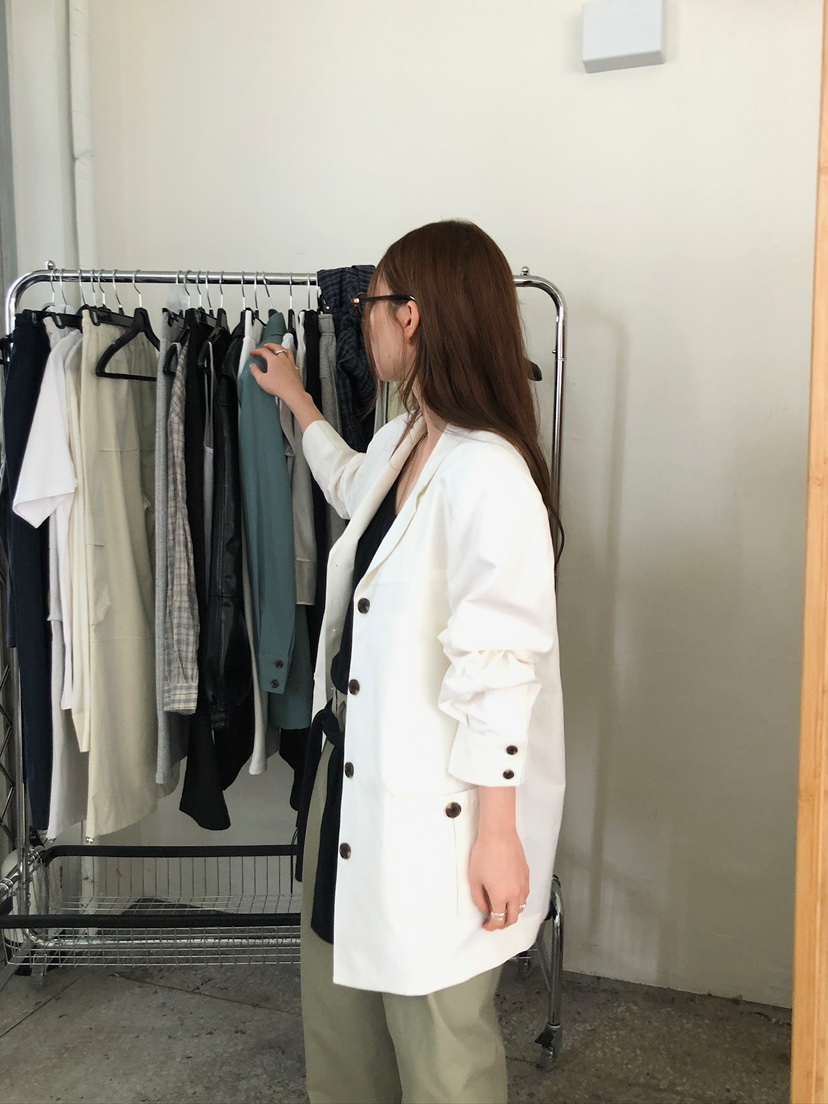 UNBOUND東大門代購女裝新款人氣熱賣休閑推薦夾克亞麻布口袋UNBOUND夾克