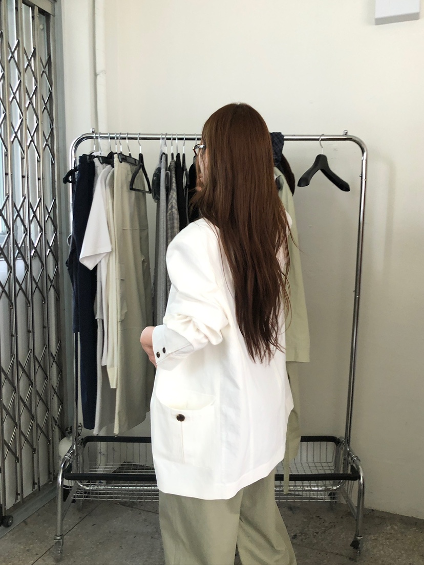 UNBOUND東大門代購女裝新款人氣熱賣休閑推薦夾克亞麻布口袋UNBOUND夾克