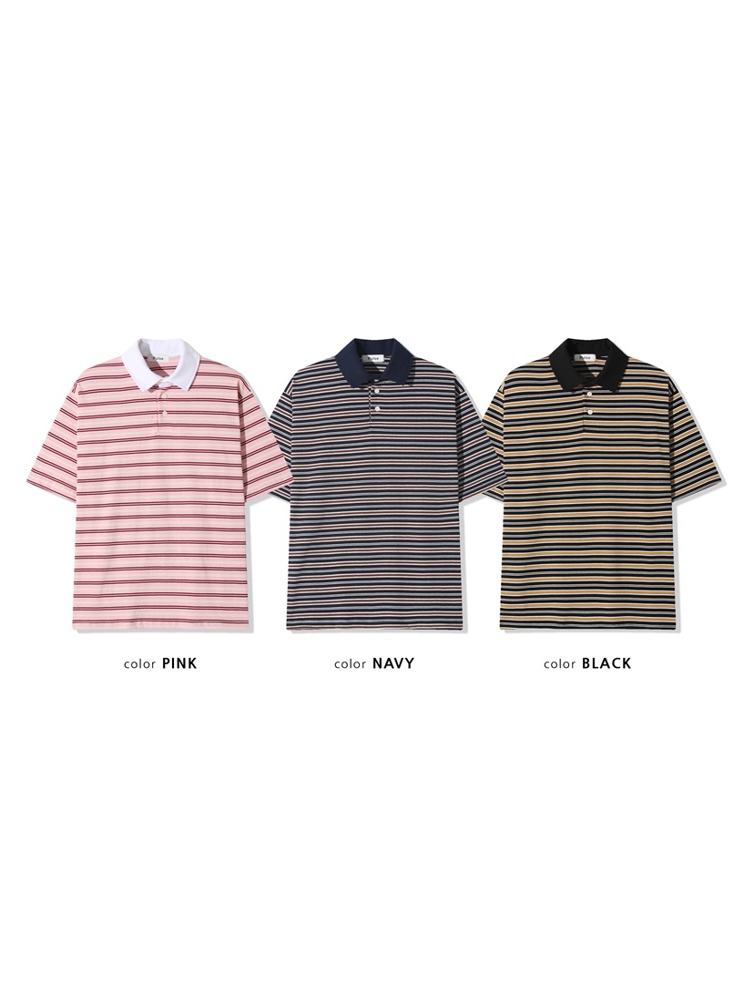 PULSE東大門直郵女士新款職業人氣時尚26春夏熱賣T恤條紋PULSET恤圖色2左二色