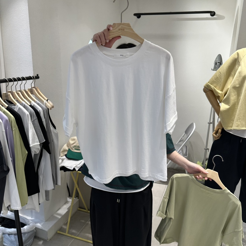 IN KIRA韓國代購女裝新品真品休閑熱賣職業26春夏人氣T恤IN KIRAT恤圖色1