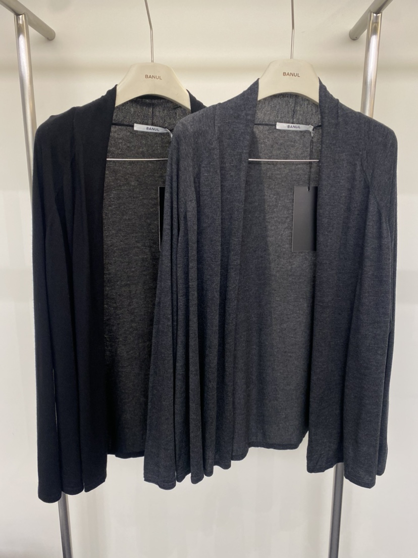 BANUL韓國直郵女士新款人氣時尚真品職業針織衫羊毛披肩開衫BANUL針織衫