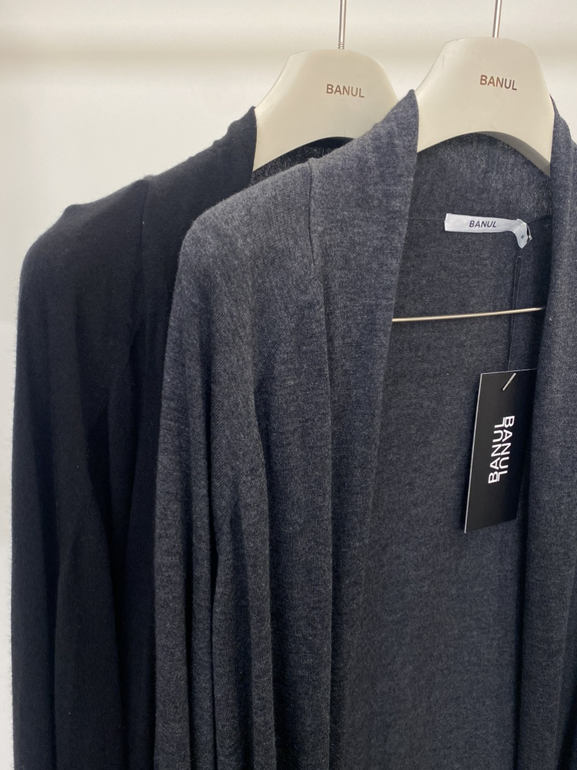 BANUL韓國直郵女士新款人氣時尚真品職業針織衫羊毛披肩開衫BANUL針織衫