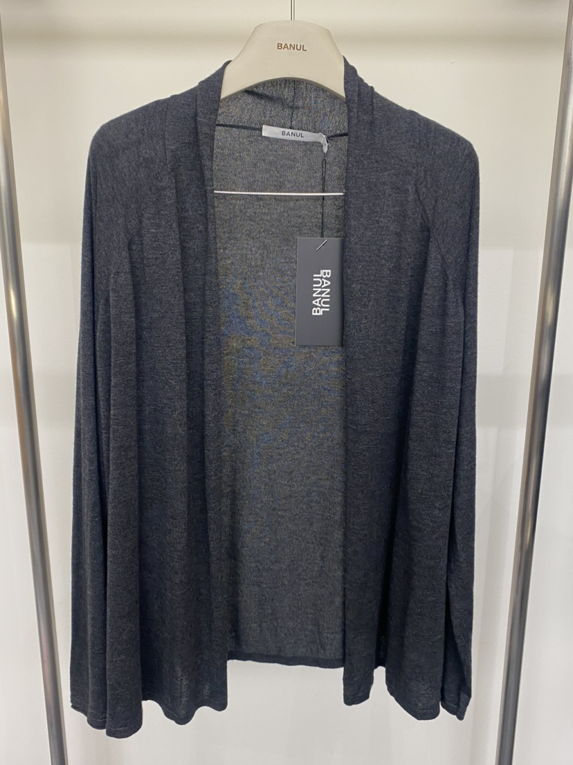 BANUL韓國直郵女士新款人氣時尚真品職業針織衫羊毛披肩開衫BANUL針織衫圖色1墨色