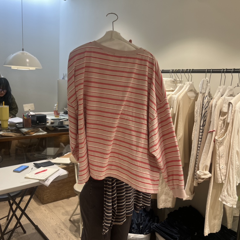 LE JARDINET韓國代購女士新品時尚真品推薦26春夏長袖T恤LE JARDINET長袖T恤